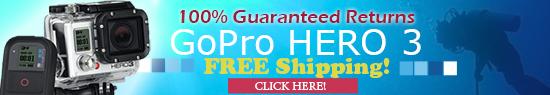 GoPro Hero 3 Free Shipping!